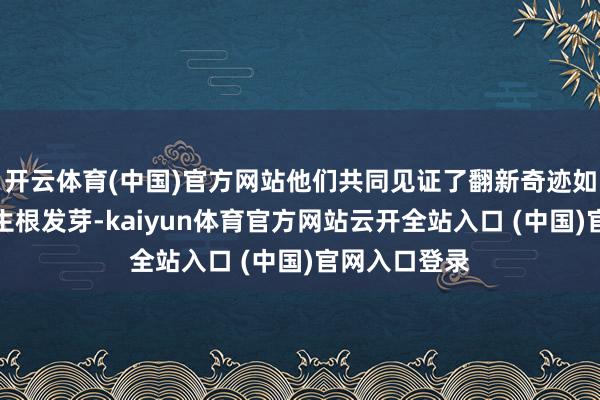 开云体育(中国)官方网站他们共同见证了翻新奇迹如安在绝境中生根发芽-kaiyun体育官方网站云开全站入口 (中国)官网入口登录