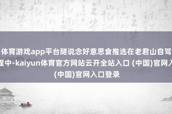 体育游戏app平台隧说念好意思食推选在老君山自驾游的进程中-kaiyun体育官方网站云开全站入口 (中国)官网入口登录