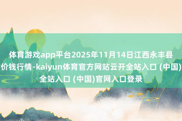 体育游戏app平台2025年11月14日江西永丰县蔬菜批发阛阓价钱行情-kaiyun体育官方网站云开全站入口 (中国)官网入口登录