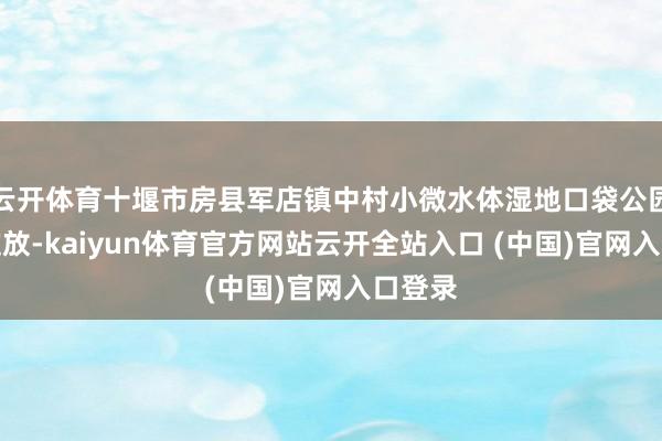 云开体育十堰市房县军店镇中村小微水体湿地口袋公园荷花淀放-kaiyun体育官方网站云开全站入口 (中国)官网入口登录