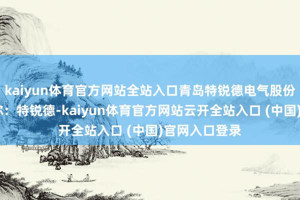 kaiyun体育官方网站全站入口青岛特锐德电气股份有限公司(简称:特锐德-kaiyun体育官方网站云开全站入口 (中国)官网入口登录